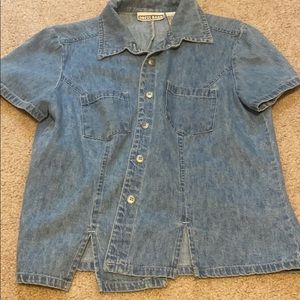 Denim Button up short sleeve
